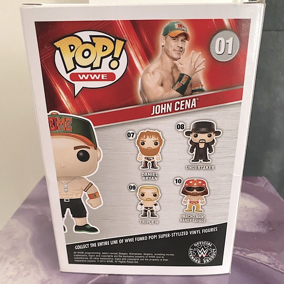 NIB WWE Wrestling John Cena #01 Funko Pop Figurine - Picture 3 of 5